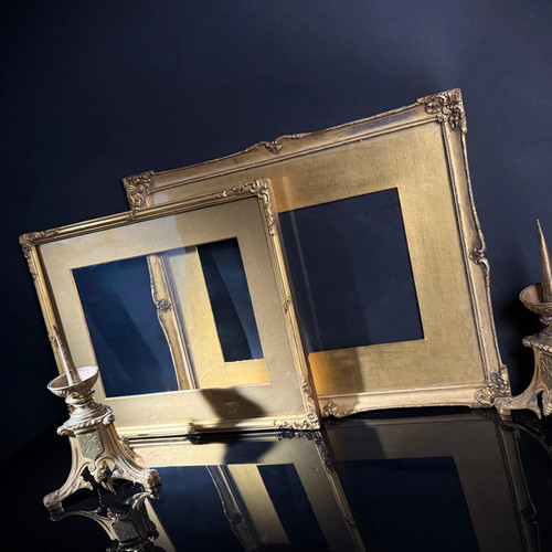 Set antique gilt picture - of, 2