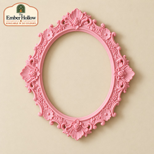 Ornate oval picture frame - ornate,