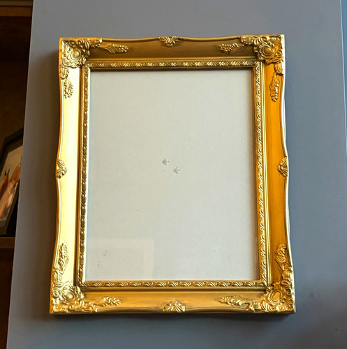 Ornate gold metallic - gold, wood