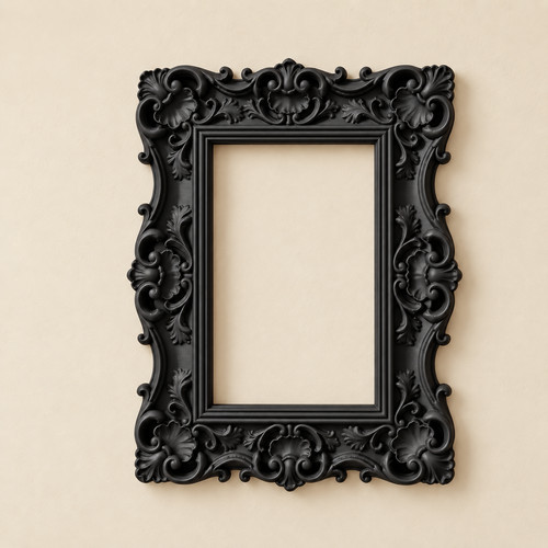 Ornate baroque picture frame - baroque,