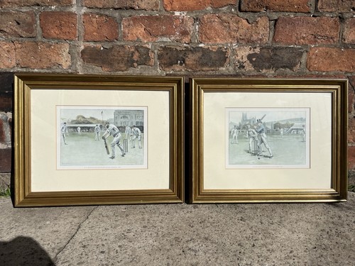 Pair vintage gold gilt - of,