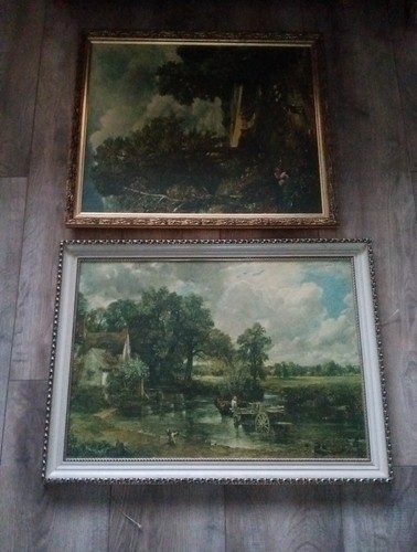 Two vintage ornate picture - two,