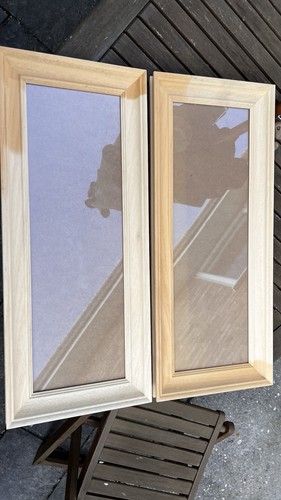 Pair large wooden picture - large,