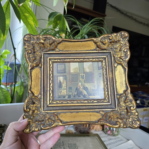 Vintage golden gilt photo - vintage,