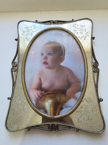 Vintage ornate oval photo - vintage,