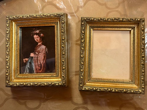 Vintage pair ornate - vintage, gold