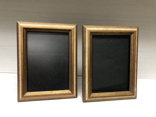Pair vtg gold gilt - of,