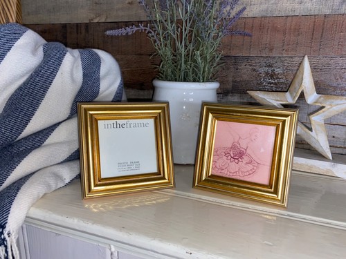 Pair small gold - gold, picture