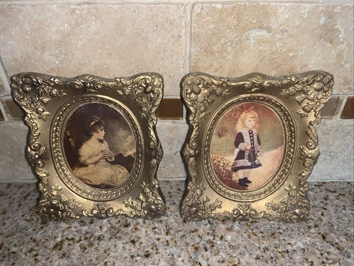 Vintage pair ornate - pair,