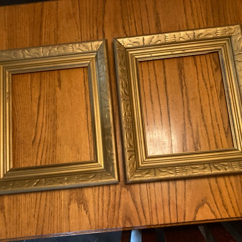 Pair vtg ornate wood - vtg,