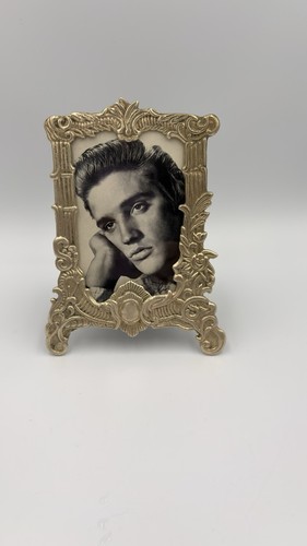 Ornate brass picture - brass, frame