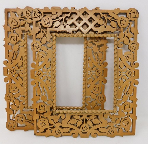 Pair antique picture frames - of,