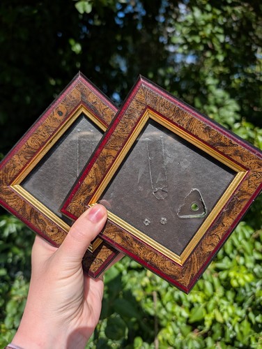 Pair vintage square dark - of,