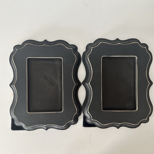 Pair black picture frames - pair, of