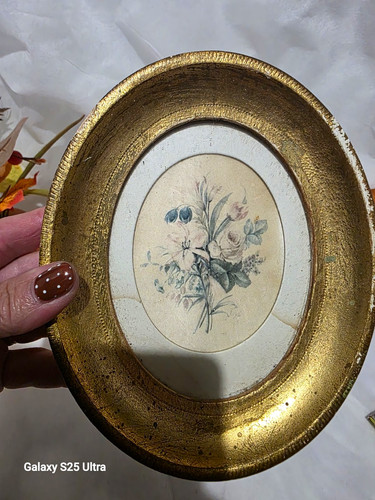 Oval antique gold - antique, ornate