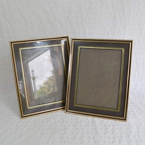 Pair vintage brass photo - brass,