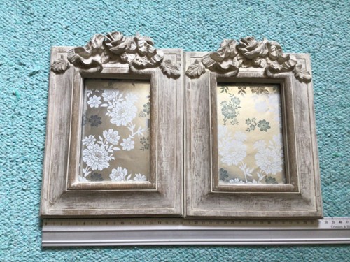 Pair beautiful heavy ornate - pair, of