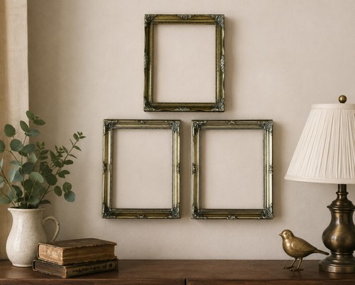 Set vintage ornate gold - of, 3